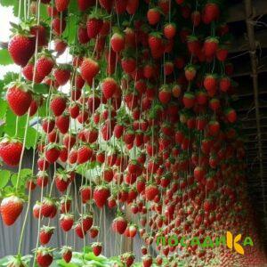 Клубника ампельная Анастасия купить по цене от 370р. в интернет-магазине «Посадика» с доставкой почтой в в Жукове и по всей России – [изображение №1].