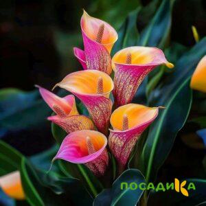 Калла Оникс купить по цене от 450р. в интернет-магазине «Посадика» с доставкой почтой в в Жукове и по всей России – [изображение №1].