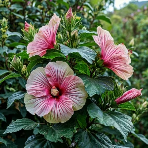 Гибискус Иден Бьюти купить по цене от 460р. в интернет-магазине «Посадика» с доставкой почтой в в Жукове и по всей России – [изображение №1].